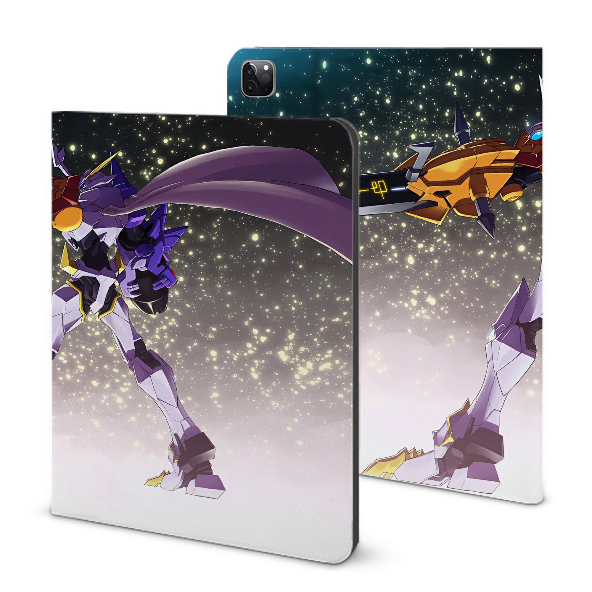（画像用） Digimon デジタルモンスター/デジモン IPad ケース ブック型 PUレザー TPU 耐衝撃 軽量 薄型 ペン収納なし 全面保護 IPad 各モデル対応